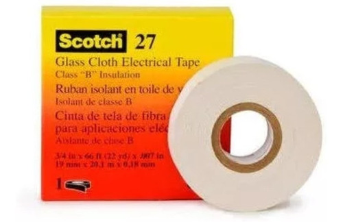 Scotch 27 Cinta Aislante Clase B Fibra De Vidrio (3 Piezas).