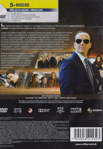 Agents Of Shield Temporada 1 Uno Serie Tv En Dvd
