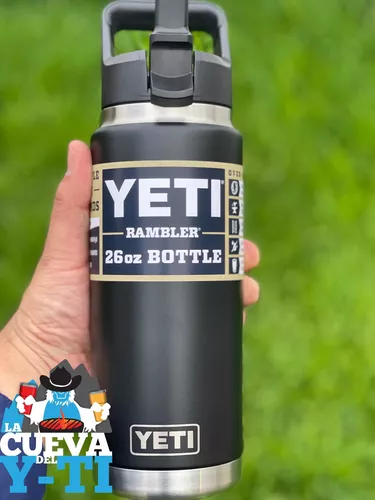 Termo Botella Acero Inoxidable Yeti Rambler 26 Onzas Negro