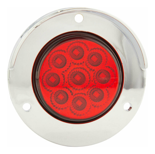 Plafón Lateral 9 Leds Estrobo Rojo Con Visera Tunelight