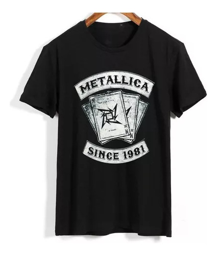 Remera Especial Banda Thrash Metal Metallica 1981 Unisex