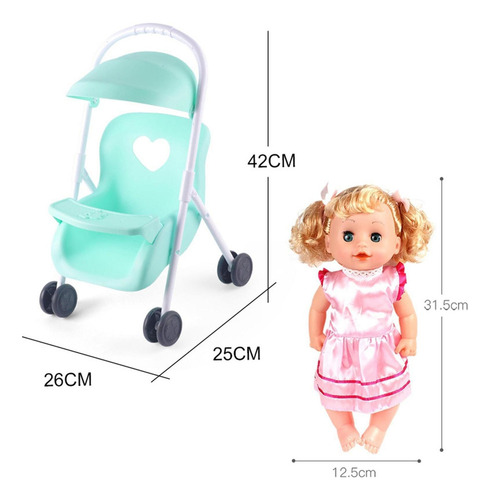 M0r Mi Primera Muñeca De Bebé Cochecito De Cuerpo Suave