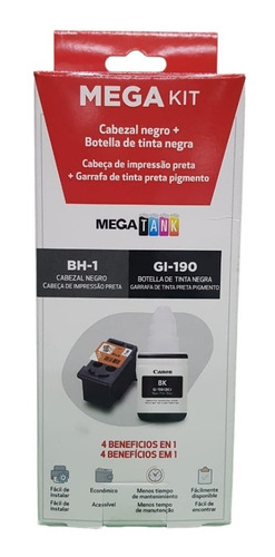 Cabezal Negro + Tinta Negra Original Canon G1100 G1110 G2101