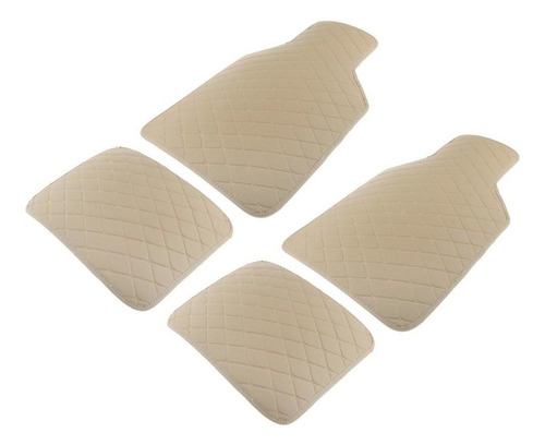 Juego De Alfombrillas De Coche Universal Fit De 4 Beige