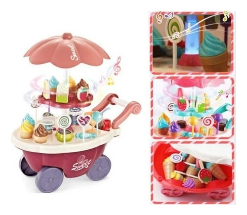 Carrito De Helados Giratorio 36pcs Con Músiq Light0