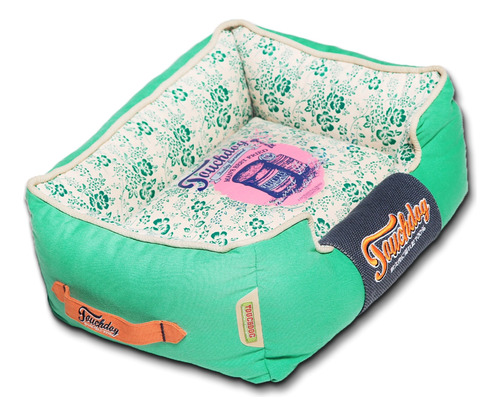 Touchdog Floral-galore Cama Rectangular Ultra Lujosa Para Pe