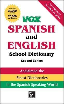 Vox Spanish And English School Dictionary, Paperback, 2nd...