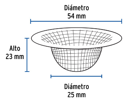 Canastilla Malla 1/2 Inox Para Lavabo
