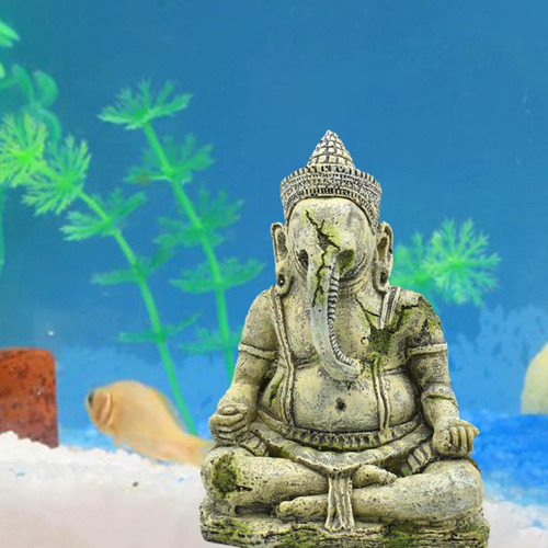 Acuario Decoración Pecera Buddah Estatua Ganapati