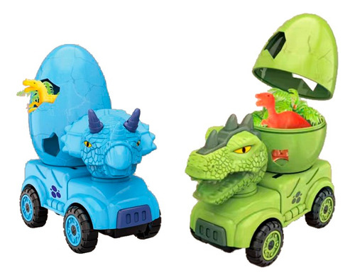 Juguete Dinosaurio X2 Egg Truck Con Accesorios