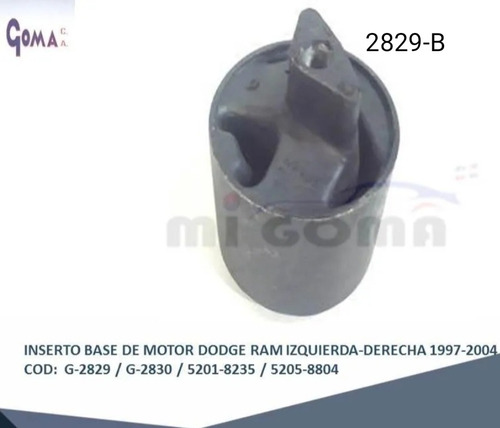 Base Soporte Motor Tipo Buje Dodge Ram Izquierdo Y Derecho 