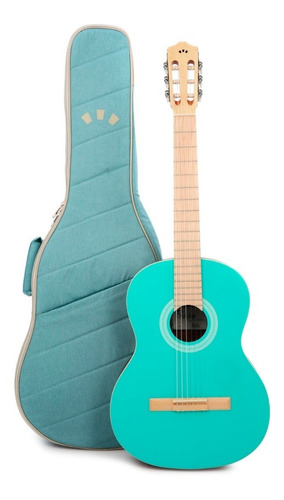 Guitarra Acústica Cordoba Protege C1 Matiz Aqua C/ Estuche