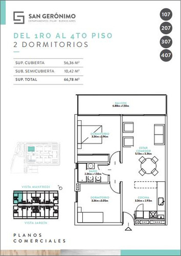 Departamento 3 Amb A Estrenar En San Gerónimo