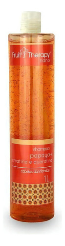 Shampoo Papaya, Creatina E Queratina Fruit Therapy Nano 1l