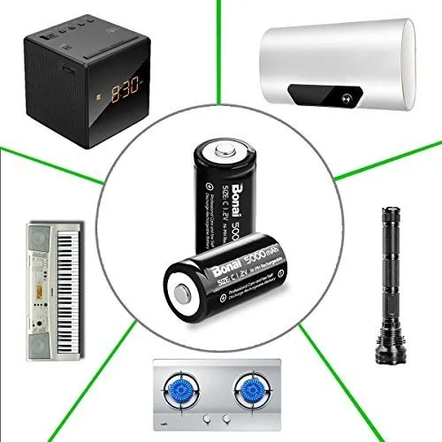 Células C Recargables C Células C 5000mah 1 2v Ni Mh ...