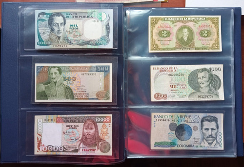 Album Para Coleccionar Billetes, 10 Hojas.