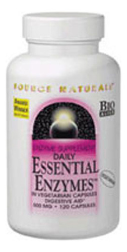 Suplemento Source Naturals Essential Enzymes 120 Cápsulas