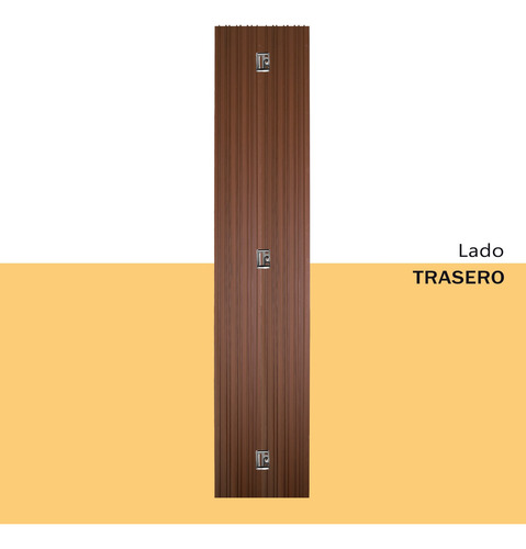 Lambrin Deco Wpc Tipo Madera Estandar Exterior 15 Pz 3.15 M2