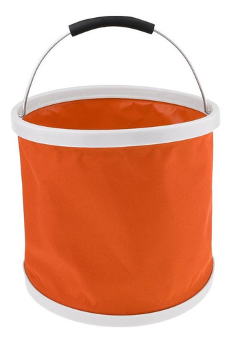 Cubo Plegable For Agua, Ideal For Acampar Y Pescar.