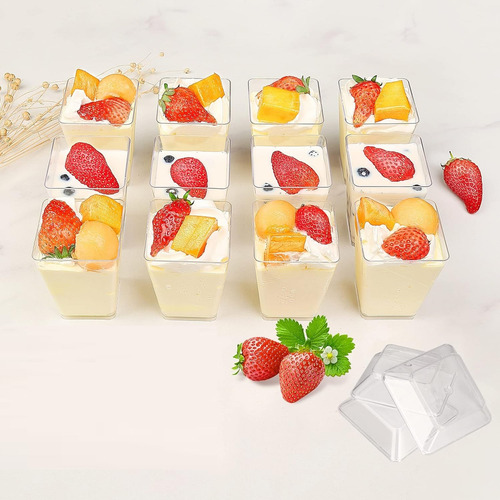 30 Vasos Postres Set De Vasos Shot Postres Con Tapa Vasos