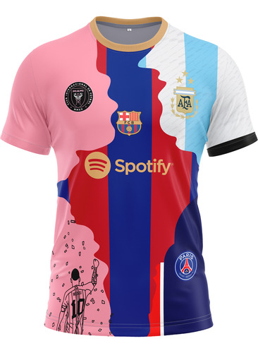 Camiseta Argentina Messi Inter Psg Barcelona Homenaje