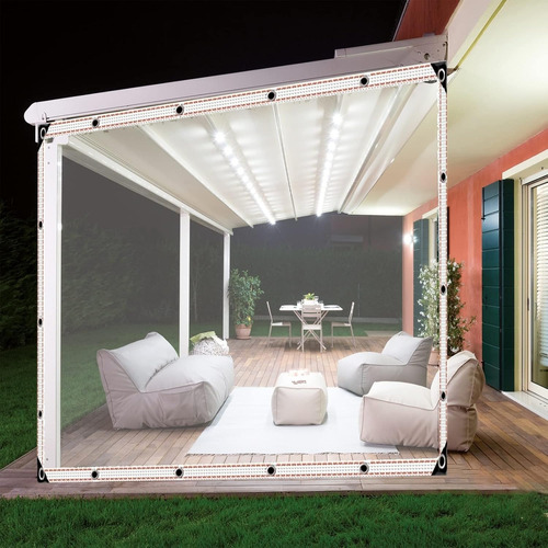 Lona Transparente De 3x3m Impermeables Con Cuerda De 10m