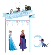 Comprar Adorno De Torta De Papel Big Topper Frozen Elsa Anna Olaf