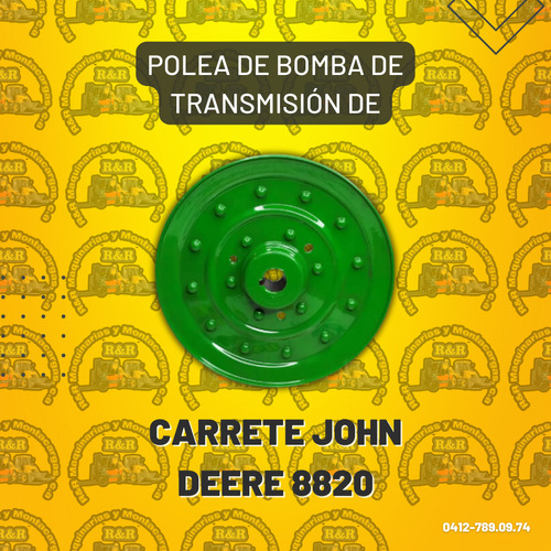 Polea De Bomba De Transmisión De Carrete John Deere 8820