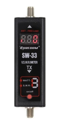 Surecom Sw-33 Medidor Potencia Swr Vhf Uhf 125-525 Mhz