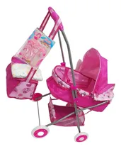 Comprar Coche Moisés Grande, Bebotes Muñecas, Metal, Ruedas De Goma
