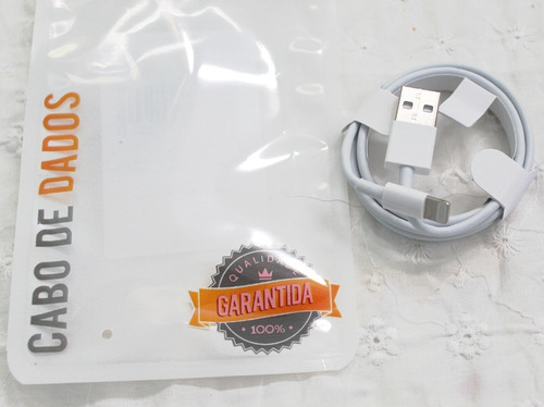 Imagem 3 de 4 de Cabo Carregador Usb 2.0 P/ iPhone 6 Até Versão iPhone 12