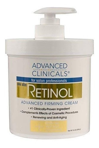 Retinol Crema Cuidado De La Piel Advanced Clinicals 454 G