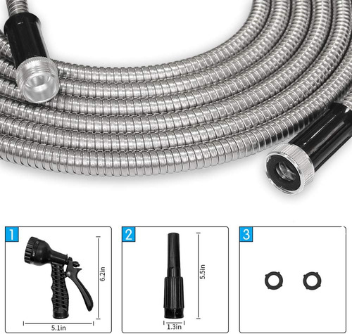 Manguera De Jardín Flexible De Metal Resistente De 75 ...