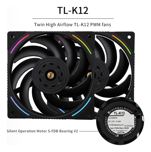 Thermalrlght Phantom Spirit 120 Evo Cpu Air Cooler, 7 Tubos