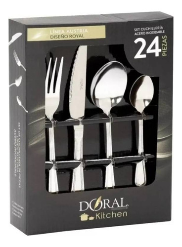 Set De Cubiertos Doral 24 Piezas (acero Inoxidable)