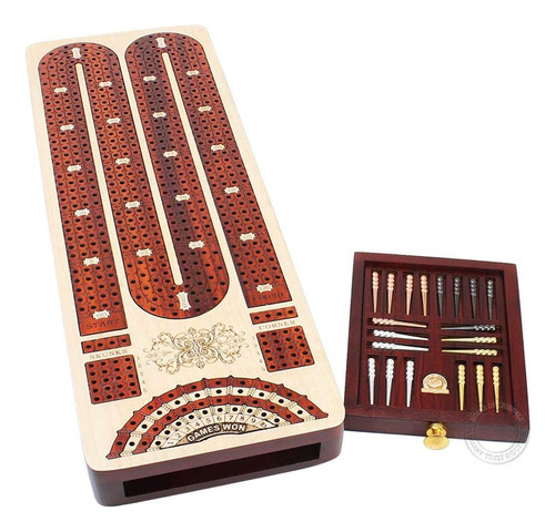 House Of Cribbage - Tablero De Cribbage Continuo De 4 Pistas