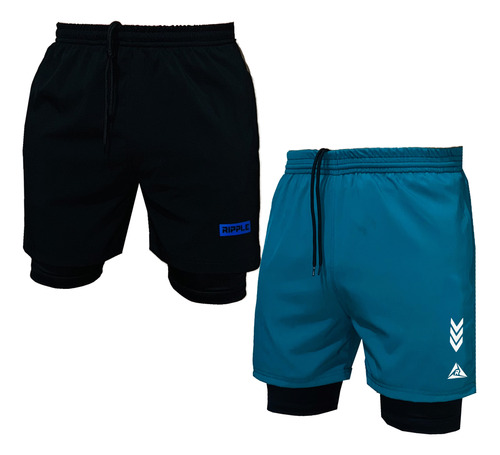 Pack X2 Pantalonetas Con Licra Hombre Original Ripple