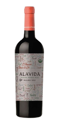 Vino Alavida Malbec Org Kosher Wine Certificado Bousquet