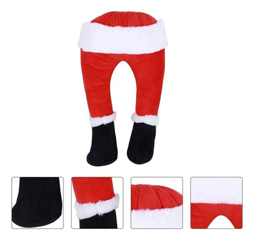 Papai Noel Pernas Decoração Guirlanda De Natal Pedaços De L