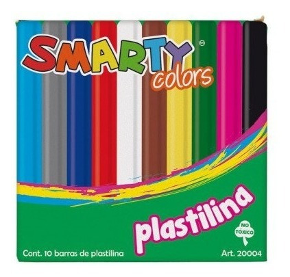 Plastilina Smarty Colors Caja Con 10 Barritas Art. 20004