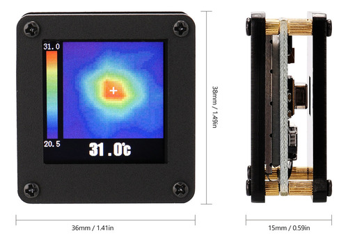 Cámara Termográfica Infrarroja Amg8833 Imager Ir Thermal Arr