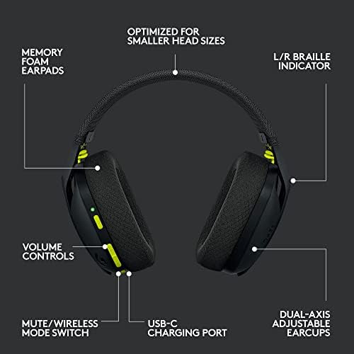 Auriculares De Juego Bluetooth Inalámbricos Logitech G435 Li
