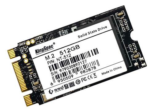 Imagen 2 de 7 de Disco sólido SSD interno KingSpec T Series NT-512 512GB negro