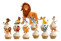 Comprar Topper Cupcake Adorno Pinchos Muffins X12 El Rey Leon