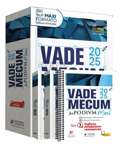 Vade Mecum Juspodivm Maxi (2025), De Equipe Juspodivm. Editorial Juspodivm, Capa Dura Em Português, 2025