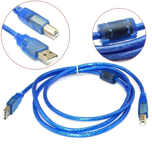 Imagen 1 de 1 de Cable Usb De 1.5 Metros A Y B Para Impresora
