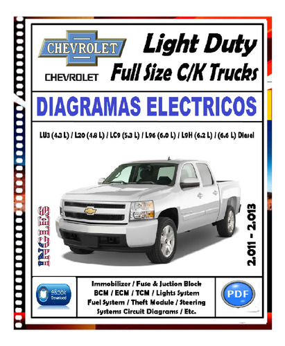 Chevrolet Silverado Tahoe 2011-2013 Diagramas Eléctricos   
