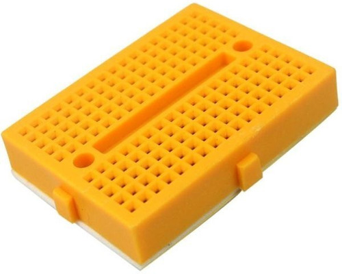 Mini Protoboard 170 Puntos Color Amarillo Breadboard Syb-170