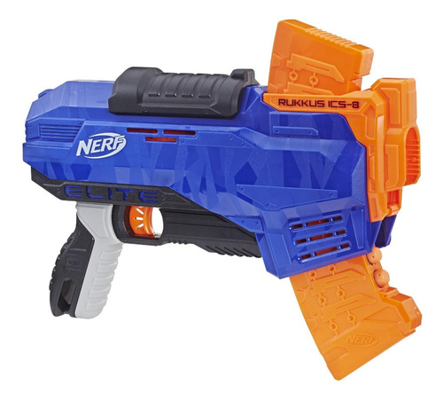 Imagen 2 de 9 de Lanzador Pistola Juguete Nerf N-strike Elite Rukkus 8 Dardos