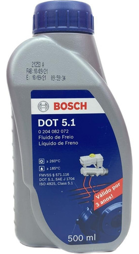 Fluido Óleo De Freio Dot 5 5.1 Marca Bosch Alta Performace